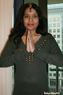 Kavya in her flat balcony exposing herself off