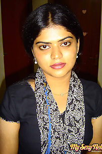Neha bhabhi in sexy black Indian shalwar suit stripping