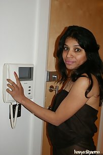 kavya playing with her boobs in lounge