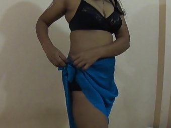 Horny Jaya bhabhi in sexy lingerie stripping naked